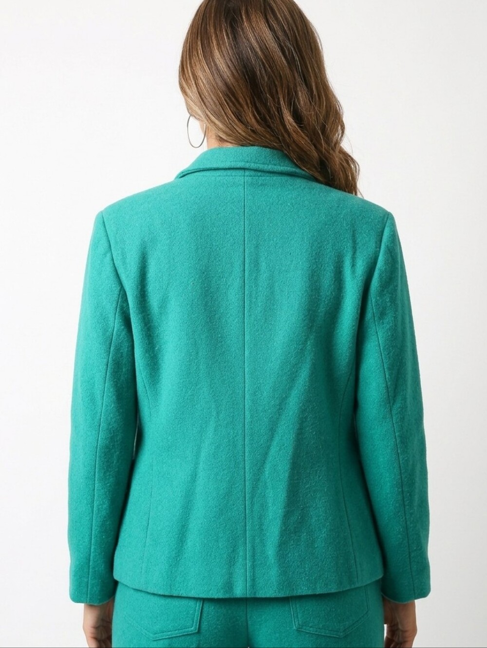 Womens Vintage Single-Breasted Tailored Blazer Jacket - Picture 2 of 5